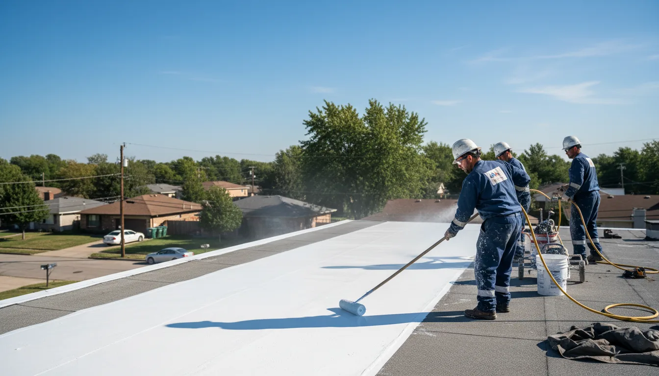 Commercial roof coating in Hector, MN near me